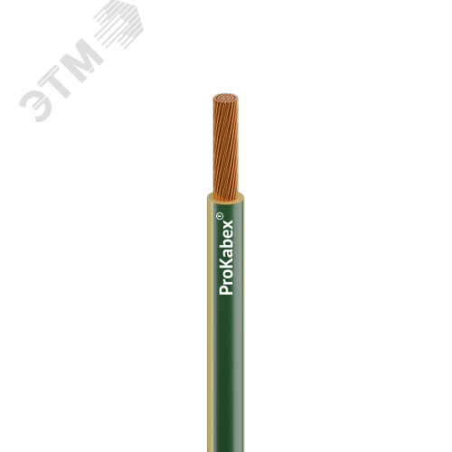 Изображение товара Провод силовой ПуГВнг(A)-LS 1х50 желто-зеленыйТРТС (м)